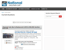 Tablet Screenshot of nationalauctionlist.com